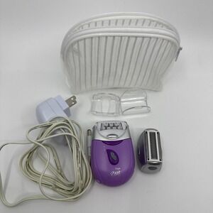 Emjoi eRase 2-in-1 Purple Epilator Shaver Trimmer & Sensitive Attachment AP-14EL